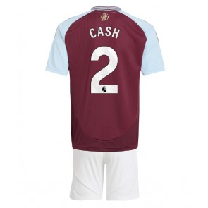 Aston Villa Matty Cash #2 Hemmakläder Barn 2024-25 Kortärmad (+ Korta byxor)